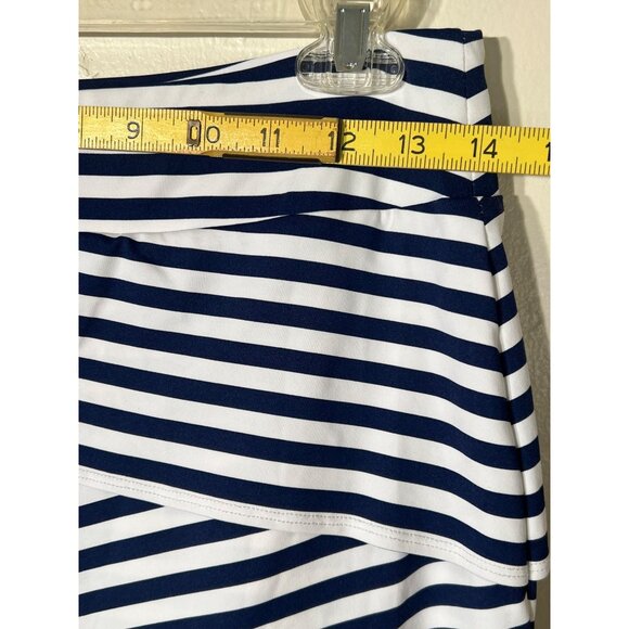 J.Mclaughlin Nicola Skirt in Bangle Stripe Nautical Catalina Cloth XSmall - Picture 7 of 12